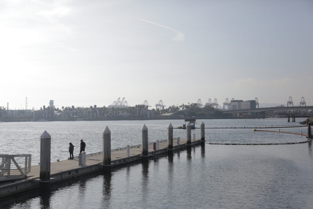 A pier at the end of Long Beach